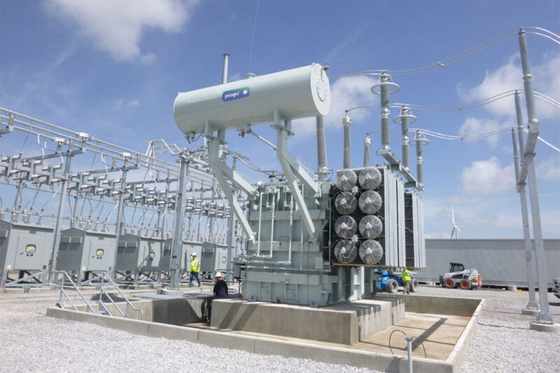 Prolec GE Collector Step-Up Transformer in a substation