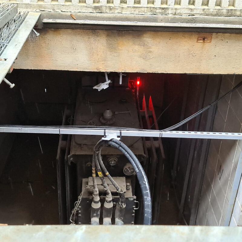 safe net installed in vault underground