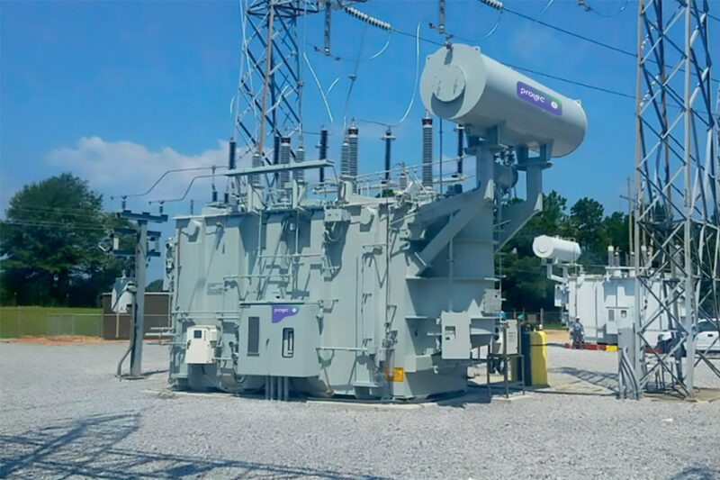 Prolec GE Grid Ready Flexible Transformer in a substation